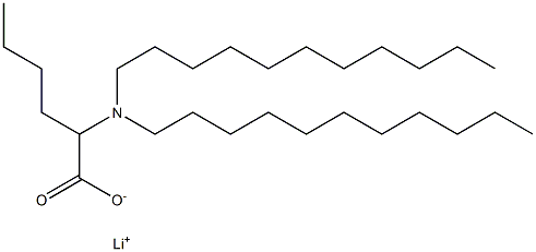 2-(Diundecylamino)hexanoic acid lithium salt 结构式