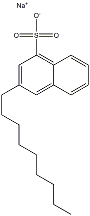 3-Nonyl-1-naphthalenesulfonic acid sodium salt 结构式