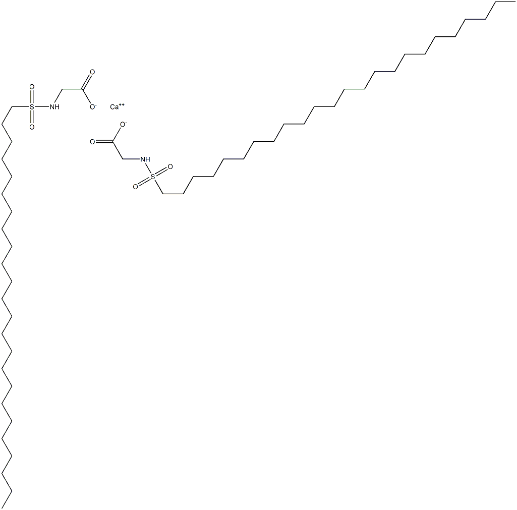 Bis(N-tetracosylsulfonylglycine)calcium salt 结构式