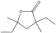 3,5-Diethyl-3,5-dimethyldihydrofuran-2(3H)-one 结构式