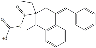4-(Benzylidene)-1,2,3,4-tetrahydronaphthalene-2,2-dicarboxylic acid diethyl ester 结构式