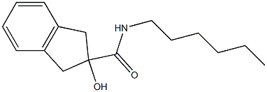 N-Hexyl-2-hydroxy-2-indanecarboxamide 结构式