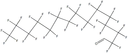 2,2,3,3,4,4,5,5,6,6,7,7,8,8,9,9,10,10,11,11,12,12,13,13,14,14,15,15,15-Nonacosafluoropentadecanal 结构式