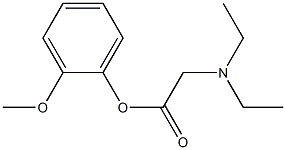 N,N-Diethylglycine 2-methoxyphenyl ester 结构式