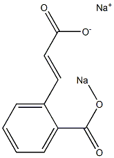 3-[2-(Sodiooxycarbonyl)phenyl]propenoic acid sodium salt 结构式