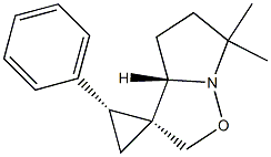 (3R,3aS,2'R)-6,6-Dimethyl-2'-phenyl-3a,4,5,6-tetrahydrospiro[pyrrolo[1,2-b]isoxazole-3(2H),1'-cyclopropane] 结构式