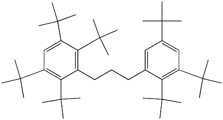 1-(2,3,5,6-Tetra-tert-butylphenyl)-3-(2,3,5-tri-tert-butylphenyl)propane 结构式