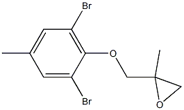 2,6-Dibromo-4-methylphenyl 2-methylglycidyl ether 结构式