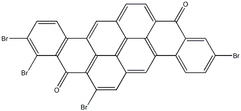 2,7,9,10-Tetrabromo-8,16-pyranthrenedione 结构式