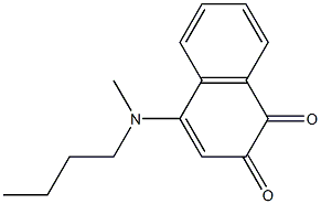 4-(Butylmethylamino)naphthalene-1,2-dione 结构式