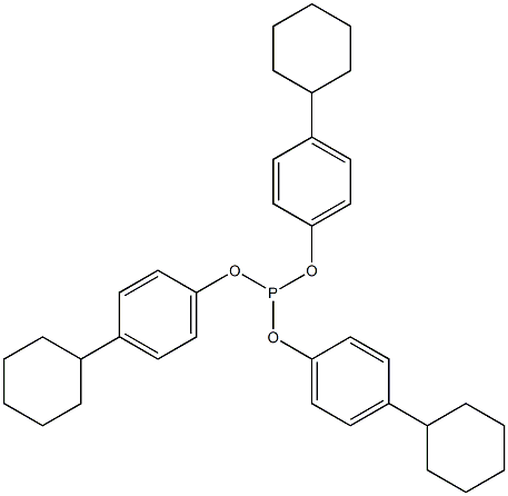 Phosphorous acid tris(4-cyclohexylphenyl) ester 结构式