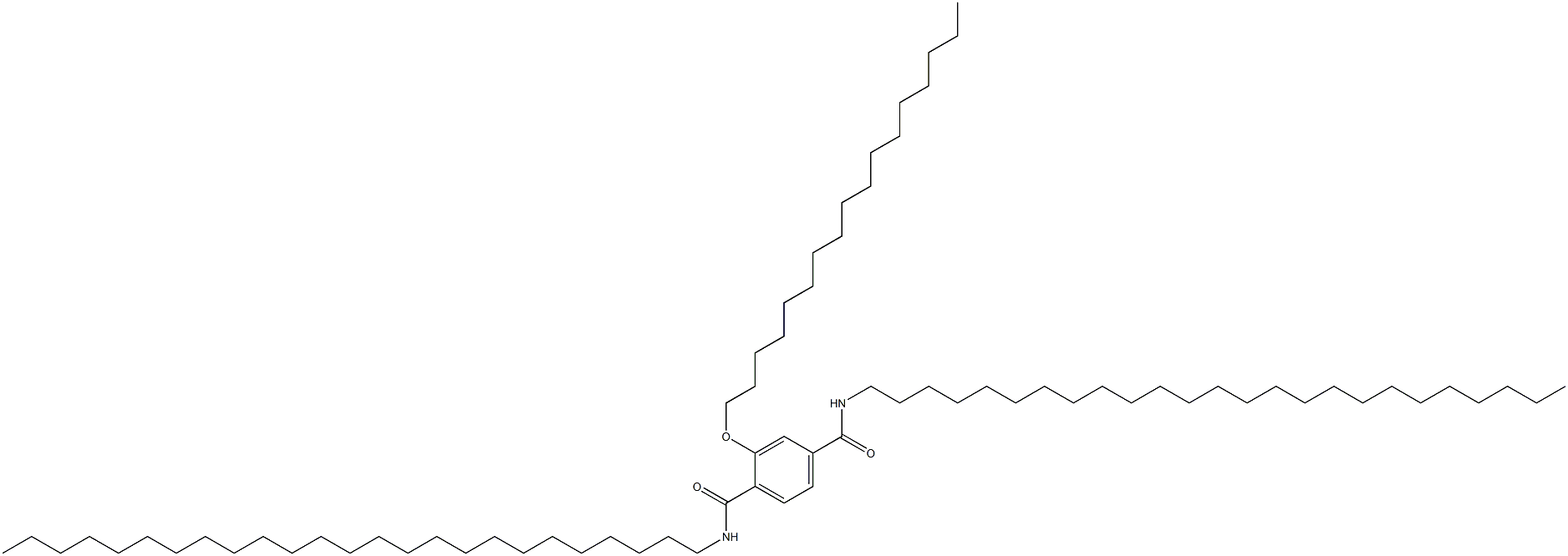 2-(Heptadecyloxy)-N,N'-dipentacosylterephthalamide 结构式