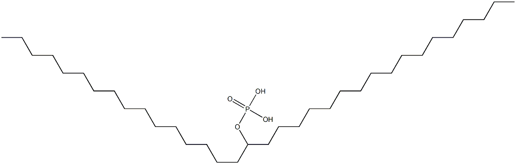 Phosphoric acid hydrogen hexadecyloctadecyl ester 结构式