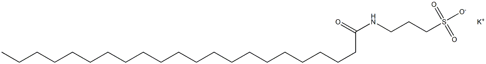 3-[(1-Oxodocosyl)amino]-1-propanesulfonic acid potassium salt 结构式