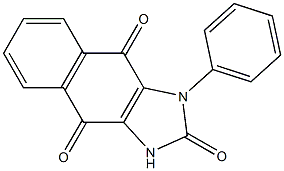 1-Phenyl-1H-naphth[2,3-d]imidazole-2,4,9(3H)-trione 结构式