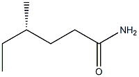 [S,(+)]-4-Methylhexanamide 结构式