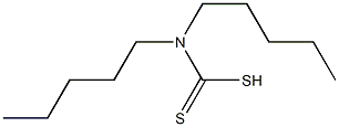 Dipentyldithiocarbamic acid 结构式