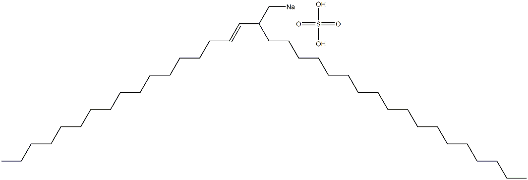 Sulfuric acid 2-(1-heptadecenyl)icosyl=sodium ester salt 结构式