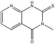 1,2-Dihydro-3-methyl-2-thioxopyrido[2,3-d]pyrimidin-4(3H)-one 结构式