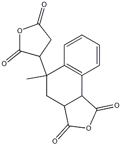 4-(2,5-Dioxotetrahydrofuran-3-yl)-4-methyl-1,2,3,4-tetrahydronaphthalene-1,2-dicarboxylic anhydride 结构式