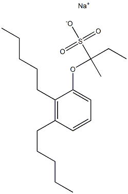 2-(2,3-Dipentylphenoxy)butane-2-sulfonic acid sodium salt 结构式