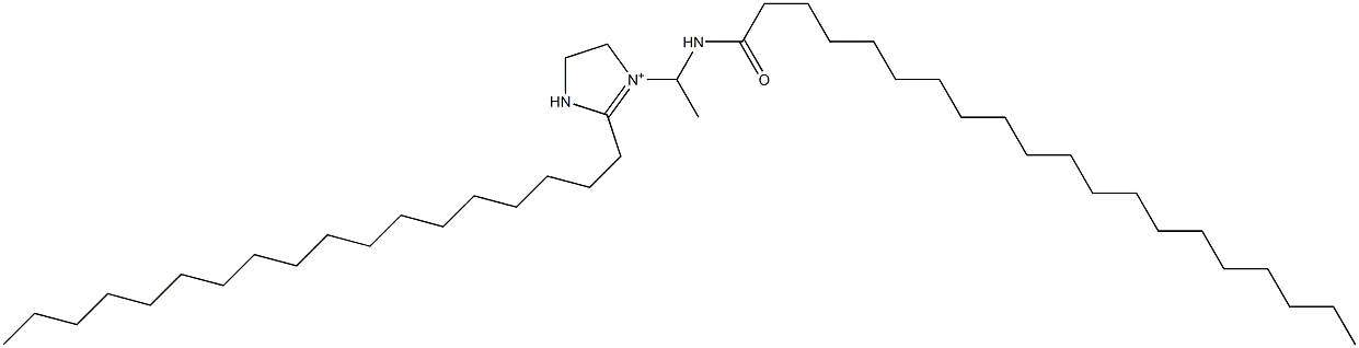 1-[1-(Icosanoylamino)ethyl]-2-octadecyl-1-imidazoline-1-ium 结构式