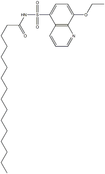 N-(8-Ethoxy-5-quinolylsulfonyl)hexadecanamide 结构式