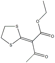 2-(1,3-Dithiolane-2-ylidene)acetoacetic acid ethyl ester 结构式