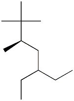 [R,(+)]-5-Ethyl-2,2,3-trimethylheptane 结构式