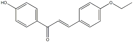 3-(4-Ethoxyphenyl)-1-(4-hydroxyphenyl)-2-propen-1-one 结构式