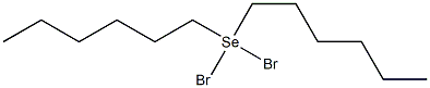 Dihexyldibromoselenium(IV) 结构式