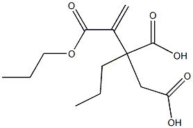 3-Butene-1,2,3-tricarboxylic acid 2,3-dipropyl ester 结构式