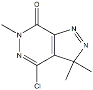 3,3,6-Trimethyl-4-chloro-3H-pyrazolo[3,4-d]pyridazin-7(6H)-one 结构式