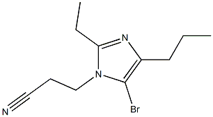 5-Bromo-1-(2-cyanoethyl)-2-ethyl-4-propyl-1H-imidazole 结构式