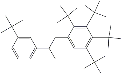 1-(2,3,4,5-Tetra-tert-butylphenyl)-2-(3-tert-butylphenyl)propane 结构式