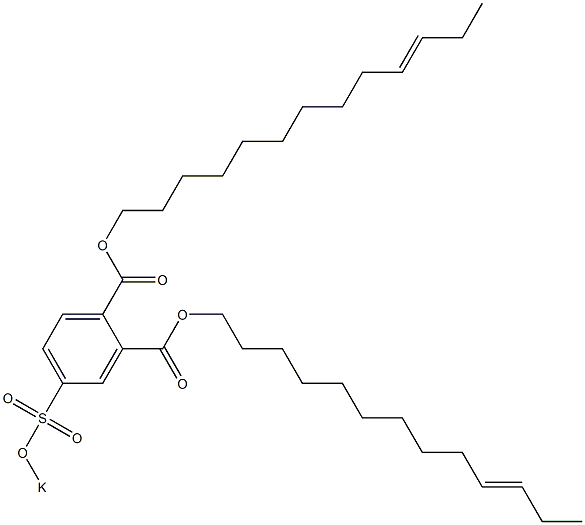 4-(Potassiosulfo)phthalic acid di(10-tridecenyl) ester 结构式