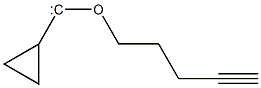 Cyclopropyl 4-pentynyloxycarbene 结构式