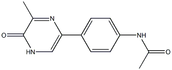 N-[4-[(4,5-Dihydro-5-oxo-6-methylpyrazin)-2-yl]phenyl]acetamide 结构式