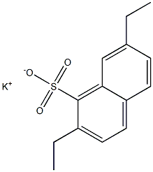 2,7-Diethyl-1-naphthalenesulfonic acid potassium salt 结构式