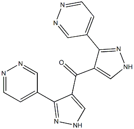 (Pyridazin-4-yl)(1H-pyrazol-4-yl) ketone 结构式