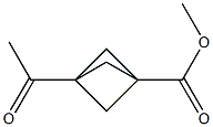 3-Acetylbicyclo[1.1.1]pentane-1-carboxylic acid methyl ester 结构式