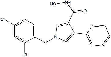 1-(2,4-Dichlorobenzyl)-3-hydroxyaminocarbonyl-4-phenyl-1H-pyrrole 结构式