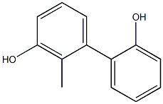 2-Methyl-1,1'-biphenyl-2',3-diol 结构式