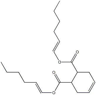 4-Cyclohexene-1,2-dicarboxylic acid bis(1-hexenyl) ester 结构式