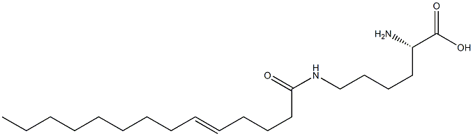 N6-(5-Tetradecenoyl)lysine 结构式