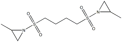 1,1'-(Tetramethylenedisulfonyl)bis(2-methylaziridine) 结构式