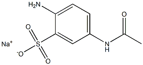 5-(Acetylamino)-2-aminobenzenesulfonic acid sodium salt 结构式