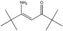 (Z)-5-Amino-2,2,6,6-tetramethyl-4-hepten-3-one 结构式