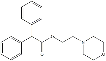 2,2-Diphenylacetic acid 2-morpholinoethyl ester 结构式