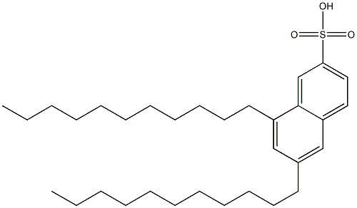 6,8-Diundecyl-2-naphthalenesulfonic acid 结构式